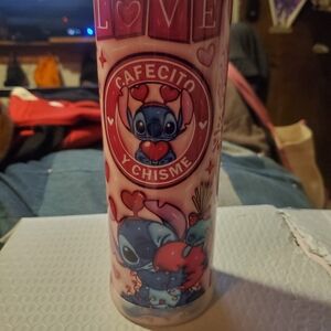Pink Cafecito Y Chisme Tumbler